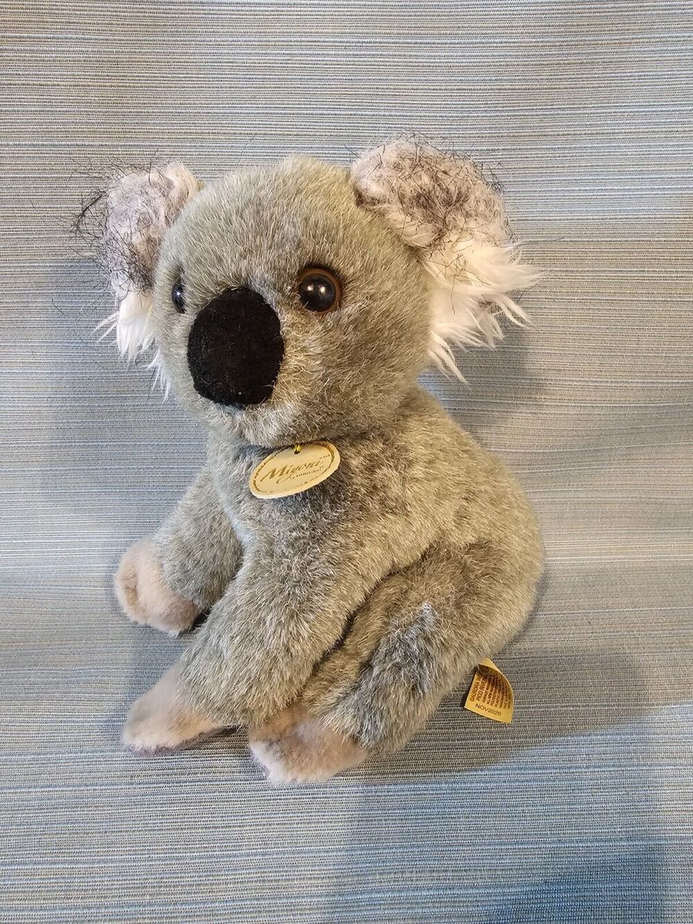 2020 Aurora Miyoni Cute Gray Koala Bear Plush Stuffed Animal Toy 8" NWOT